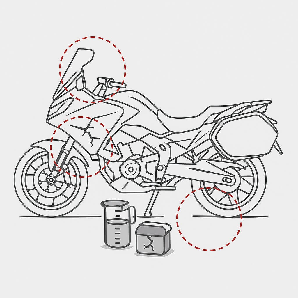 Damaged bike